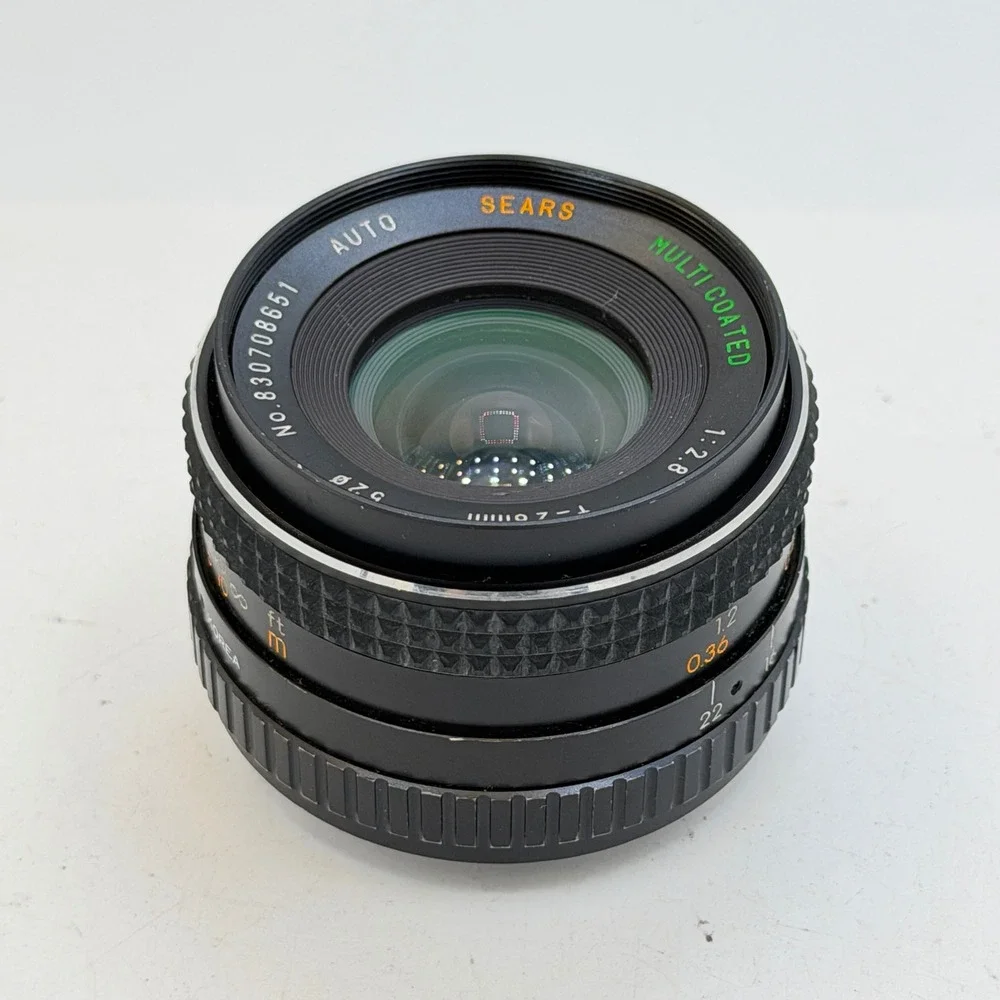 Sears Auto Multi Coated 28mm f2.8 Wide Angle Lens Pentax PK Mount with UV Filter